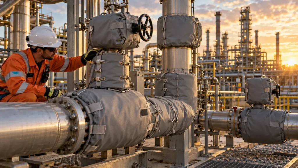 Применение съемных термочехлов в нефтегазовой отрасли