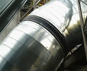 Тканевый компенсатор дымохода теплоэлектрической централи